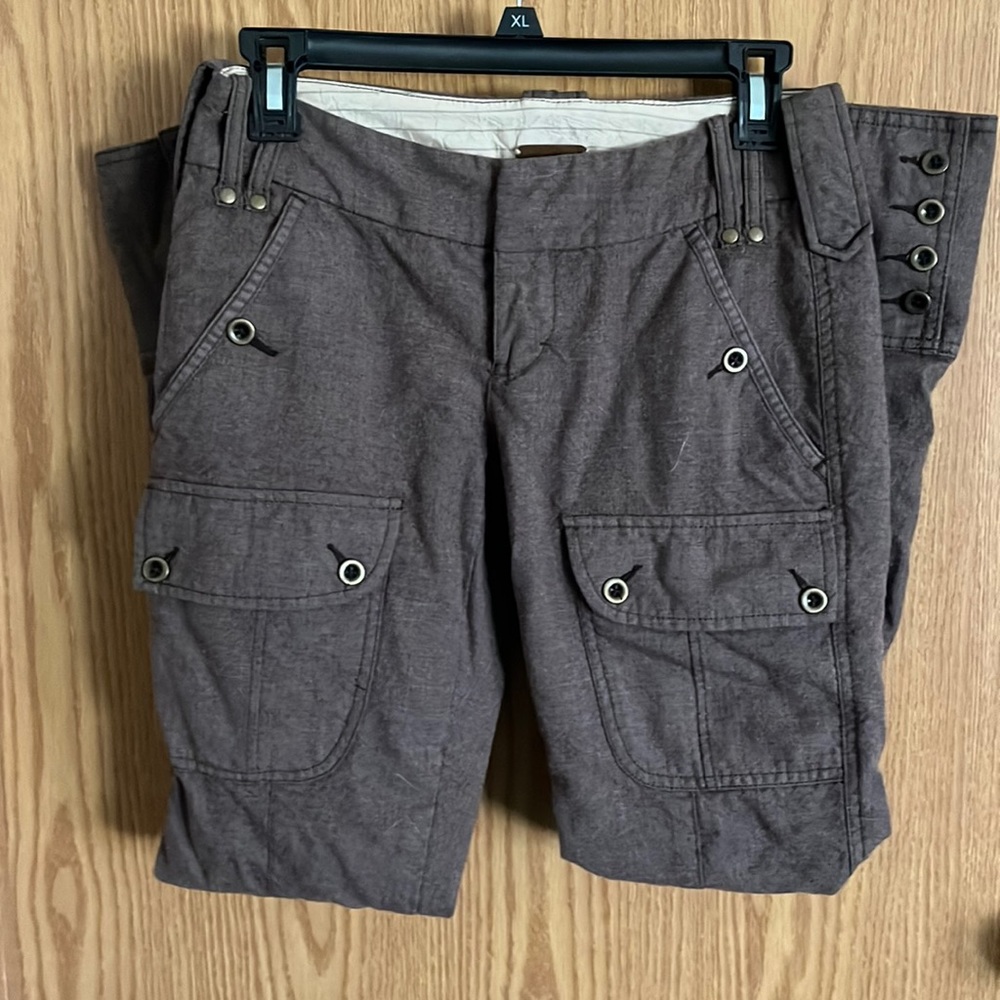 Vintage Free People Low Rise Tweed Wool Blend Pant Trouser Size 0